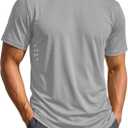 MAGCOMSEN Men's Workout Shirts Quick Dry Lightweight Short Sleeve Shirt (XL)