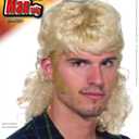 Rubies Mullet Blonde Wig for Adults, Men's No Size (Beige)