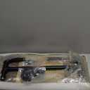 MBQQ Retro Black Shelving Bathroom Pipe Shelves with Towel Bar Over Toilet, 24 inch Pine Wood Floating Shelves for Wall Mounted Bedroom,Kitchen, Farmhouse, Living Room (1 tier)