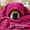 Bedsure GentleSoft Hot Pink Blanket for Couch - Cozy Soft Blankets for Women, Cute Small Throws for Girls, 50x60 Inches