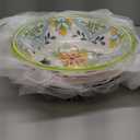 12 pcs Talavera Melamine Dinnerware Set, Service for 4 Melamine Plates and Bowls Set, Unbreakable Dishes Dinnerware Set, Great for RVs, Camping, BPA Free and Dishwasher Safe