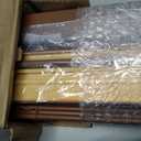 DEZ FURNISHINGS Cordless 2" Faux Wood Blind, 32" W x 48" H, Dark Oak
