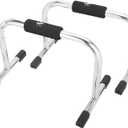 JFIT Pro Push Up Bar Stand, Set of 2 Bars - Made in Taiwan - UPDATED STYLE - 9" or 11" Options - NEW Thicker Grips and Non-Skid Feet for Enhanced Push Ups