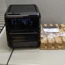 Chefman 12-Quart 6-in-1 Air Fryer Oven with Digital Timer, Touchscreen, and 12 Presets - Family Size Countertop Convection Oven, Dishwasher-Safe Parts (Black)