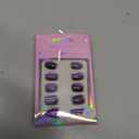 Press on Nails Short Square, Jofay Fashion Blue Cat Eye Press on Nails, Soft Gel Fake Nails, Reusable & Natural Acrylic False Nails, Stick on Nails for Women Girls Gift, Glue on Nails Kit 32 Pcs