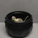 Halloween Decorations Indoor, Cauldron Halloween Decor with Magic DIY Floating Potion Bottles & Skeleton and Mist Maker, Spooky Vintage Black Witches Plastic Bowl for Home Table Mantel Party