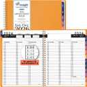 2026 Appointment Book and Planner 8.5" x 11" Large Hourly Weekly Daily Schedule Book with Tabs, 15 Minute Time Slots, Yellow Calendar Organizer Jan 2026–Dec 2026 Appointment Planner - Yellow