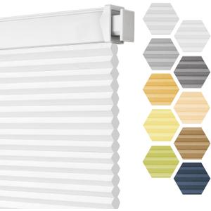 Grandekor No Tools No Drill Cordless Cellular Shades,Light Filtering,Honeycomb Blinds for Indoor Windows,UV Protection Privacy No Drill Blinds for Home,Door,Customer Customization (Custom Size, Light Filtering-customized)