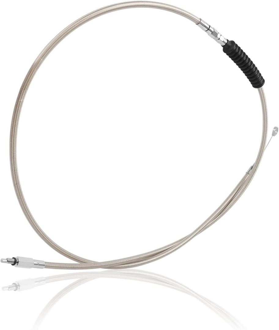 CHIFUN Motorcycle Clutch Cable Wire Stainless 75" 190cm Compatible with Harley Softail XL 883 1200 Dyna Softail Fat Boy Heritage Road King