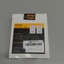 BESTTEN 2 Pack Dimmer Light Switch, Universal Lighting Control, Single Pole or 3 Way, Compatible with LED Dimmable Lamp, CFL, Incandescent, Halogen Bulb, Decorator Wallplate Included, UL Listed, White (Standard)