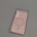 Ezanmull for Samsung Galaxy S25 Case Magnetic Shockproof, [Fit for MagSafe] [Glass Screen Protector + Camera Lens Protector] Translucent Anti-Fingerprint Case for Samsung Galaxy S25 6.2" (Pink)