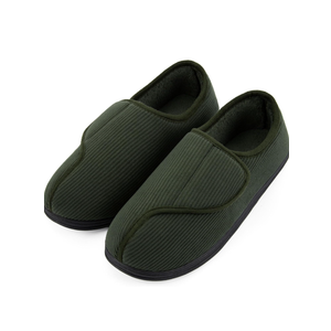 LongBay Men's Memory Foam Diabetic Slippers Comfy Warm Plush Fleece Arthritis Edema Swollen House Shoes No Size