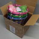 JOYIN 3 Pcs Easter Bamboo Baskets Woven Goodie Empty Gift Basket with Handle and Grass Paper Shreds for Easter Egg Hunt, Kids Party Supplies, Filling with Candy & Party Favors(7.7"X8.5")