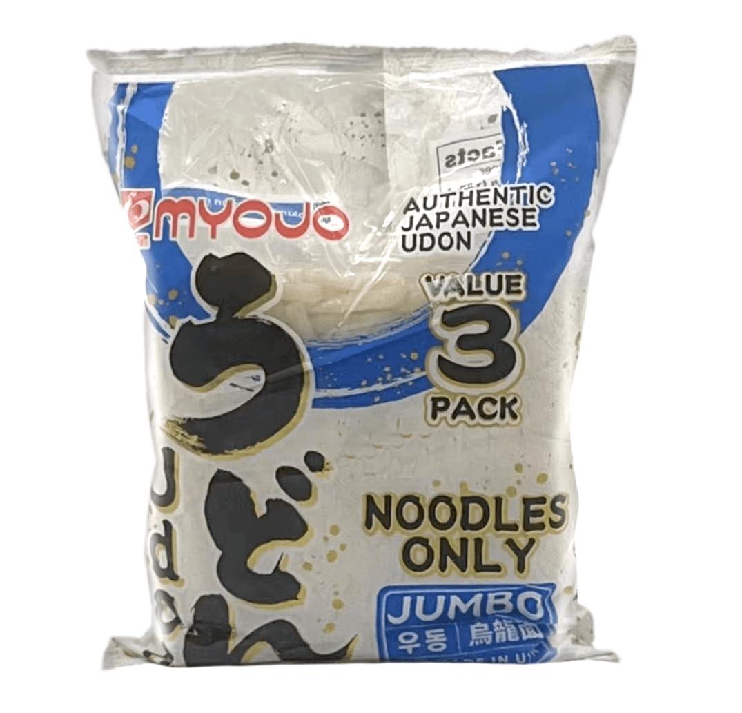 Myojo Jumbo Udon Noodles, No Soup, 4.94 Oz (EXP 07/28/26)