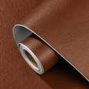 Leather Repair Patch 15.7x160 inch Large Self-Adhesive Vinyl DIY Leather Repair Kit for Sofa Car Seats Chairs Shoes Bags Damaged Furniture (Brown