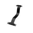 XRIKUI PCIe x4 4.0 Riser Cable,PCI-Express 4X Male to Female Extension Cable PCI-e Extender Adapter 20CM_Dual 90 Degrees