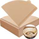 Adove Coffee Filter, Size 02 Cone Coffee Filters Disposable, 100 Count Unbleached Natural Paper Filters 2-4 Cup, 2 Cone For Pour Over and Drip Coffee Maker(100)