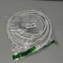 G-PLUG 15FT RG6 Coaxial Cable Connectors Set - High-Speed Internet, Broadband and Digital TV Aerial, Satellite Sky Cable Extension- Weather-Sealed Double Rubber O-Ring and Compression Connectors White