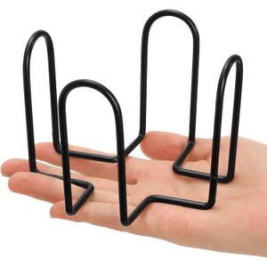 Kingrol 3 Pack Metal Coaster Holders for 4" Round and Square Coasters, 3.15" Height, Hold 6 to 10 Coasters