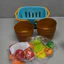 JOYIN Learning Toys Play Food Set for Toddlers, Cutting Food for Preschool Activities, Pretend Play Kitchen Accessories for Kids, Color Sorting Set for Boys & Girls, Daycare Educational Toy