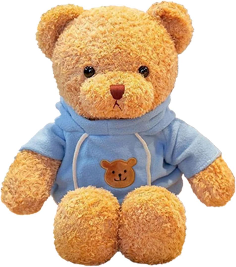11.8 inches Teddy Bear Stuffed Animals Soft Plush Cute Teddy Bear Doll for Boys Girls (Blue)