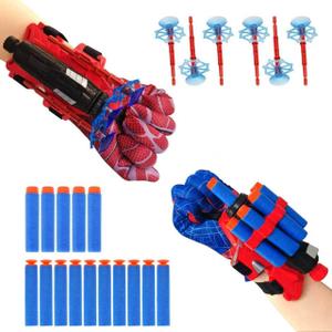 Spider Web Shooters Wrist Toy Set, Spider Hand Shooter Hero Cosplay Fun Decor for Kids(2PCS)