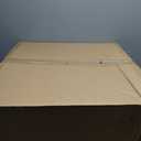 Oneluck Large Cat Litter Box with Transparent Covered,Mat and Scoop, Convenient for Observing Cats, Front Door Flap for Privacy, Gray (Light Grey)