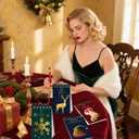 LaVenty 13pcs Christmas Mini Notepads Christmas Ballpoint Pen Holiday Stocking Stuffers Classroom Rewards Office Supplies Xmas Holiday Party Gifts Xmas Goodie Bags Filler