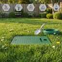 1pcs 113c Series Replacement Irrigation Valve Box Cover (12 x 17 Inch), Heavy Duty PP Sprinkler Box Lid with Protective Plug, UV-Resistant Water Valve Protector for Outdoor Lawn & Garden, Green
