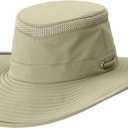 Tilley Mens Womens LTM2 Broad Brim Sun Protection, Lightweight Hat, Khaki