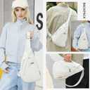 Men'S And Women'S Universal Crossbody Bag, Made Of Nylon, Casual Crossbody Bag, Suitable For Camping And Traveling (Khaki color)