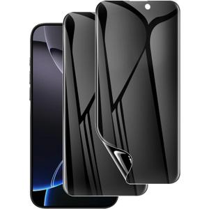 LYWHL 2 Pack for iPhone 16 Pro Privacy Screen Protector [Like Original Touch Sensitivity], Anti-Spy Private iPhone 16 Pro Film [Non-Glass], Case Friendly, Scratch-Resistant, Self-Healing