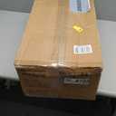 EDISHINE 52" Black Farmhouse Ceiling Fans With Lights, Remote Control, Dimmable, Reversible DC Motor, 5 Wooden Blades Rustic Indoor/Outdoor Ceiling Fan for Living Room Bedroom Porch (Black & Grey Oka)