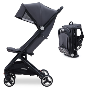 Garvee Lightweight Compact Stroller, One Hand Fold, Airplane Friendly, Reclining Seat