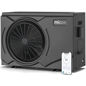 MICOE 100000 BTU Energy Efficient Electric Pool Heat Pump for Above Ground Pools Up to 36ft & 26,000 Gallons, Electric Swimming Pool Heat Pump with Large Heating Capacity