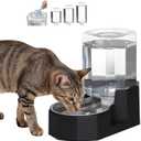 Sfozstra 5L Gravity Stainless Steel Dog Water Dispenser - Spill-Proof | Easy-Clean, No Power Needed. Works for Cats & Small Dogs. Ideal for Kitchen, Crate Area, or Travel