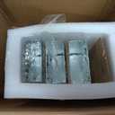 4 Pack-7.9"x3.9"x2" High Transparency ice Crystal Patterned Rectangular Solid Glass Brick - Used in Building Fields Such as wall partitions, as Well as for DIY Lighting fixtures, DIY Tables etc.