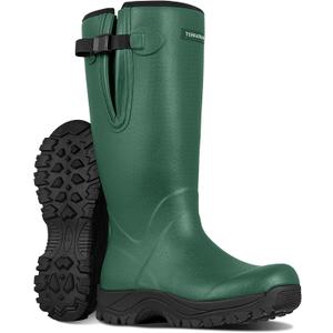 Men's Insulated Rubber Work Boots, 6mm Neoprene Waterproof Muck Mud Boots for Cold Winter & Snow - Reinforced Dual-Sole Heavy Duty Outdoor Farm, Hunting & Slush Chore Shoe (13, Emerald Green)