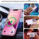 Strong Magnetic for iPhone 13 Pro Max Case [Compatible with Magsafe][Military Grade Drop Protection] Protective Shockproof Translucent Matte Slim Phone Case for iPhone 13 Pro Max, Pink