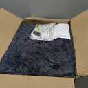 Anysay Heated Blanket Full Size with 1/2/4/6/8 Hours Auto-Off 10 Heat Level, 62'' * 84'' Cozy Faux Rabbit Fur Bubble Electric Blanket with Overheat Protection(Dark Grey)