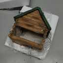 Retro Resin Birdhouse for Outdoors, Decorative Hanging Bird House with Weather-Resistant and Water Proof Resin, Vintage Cabin Design for Garden Dcor, Wild Bird Nesting, Gift for Bird Lovers