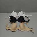 Fruit of the Loom Women's Smooth Cotton T-Shirt Bra Pack - Ultra-Soft, Flexible, and Invisible Under Tees (34B)