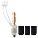 HzdaDeve Ceramic Hotend for Kobra S1 Combo Hot End Kit Print Head Heat Block Upgrade Heating Cartridge 200K Thermistor Hardened Steel Nozzle with Extra 2PK Silicone Cover for Anycubic Kobra S1/ACE Pro