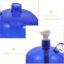 GLEAVI Refillable Glass Oil Lamp 2.75 Inch Borosilicate Round Liquid Oil Candle for Indoor Use Home Decor Ambient Lighting