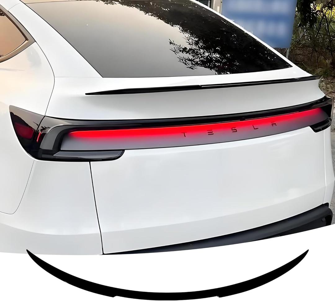 Rear Spoiler Fit for Tesla New Model Y Juniper 2025 2026 Rear Trunk Wing Decklid Lip Exterior Accessories (Matte Black)