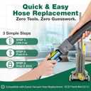 Crucial Vacuum Hose Compatible With Dyson DC07 All Floors Hose Silver/Yellow No. 904125-51