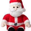 Bearington Mr. Santa Claus Christmas Stuffed Animal - 16" Kringle Plush Toy Santas with Soft Fabric, Inner Bean Bags and Floppy Body for Holiday Décor, Kids, Teens Giving