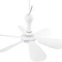 VizGiz Small USB Ceiling Fan DC 5V Air Circulator Fan 6 Detachable Blades Portable Hanging Ceiling Fans for RV 5th Wheel Camper Trailer Boat Camping Tent Tarp Canopy Sun Shelter Screen House Gazebo