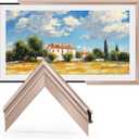 TV Frames 55" Deco Only for Samsung The Frame TV and Pro TVs (Fits 2021-2026, LS03A, LS03B, LS03C, LS03D, LS03FA, LS03FW, LS03HE, LS03HW), Alloy Bezel Modern & Minimalist Styles, Easy Installation, Interchangeable Bezels for Home Decor