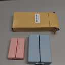 FYY 2 Pcs Daily Pill Organizer, 7 Compartments Portable Pill Case Travel Pill Organizer,[Folding Design] Pill Box for Purse Pocket to Hold Vitamins,Cod Liver Oil,Supplements and Medication-Pink+Navy